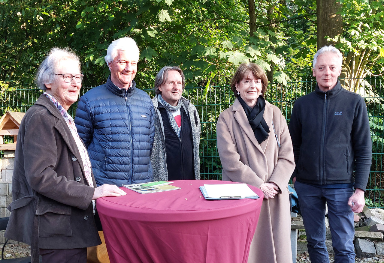 Dr. Henriette Meynen, Martin Gallhöfer, Roland Schüler, Henriette Reker und Dr. Joachim Bauer. Foto: A. Hess, 2023