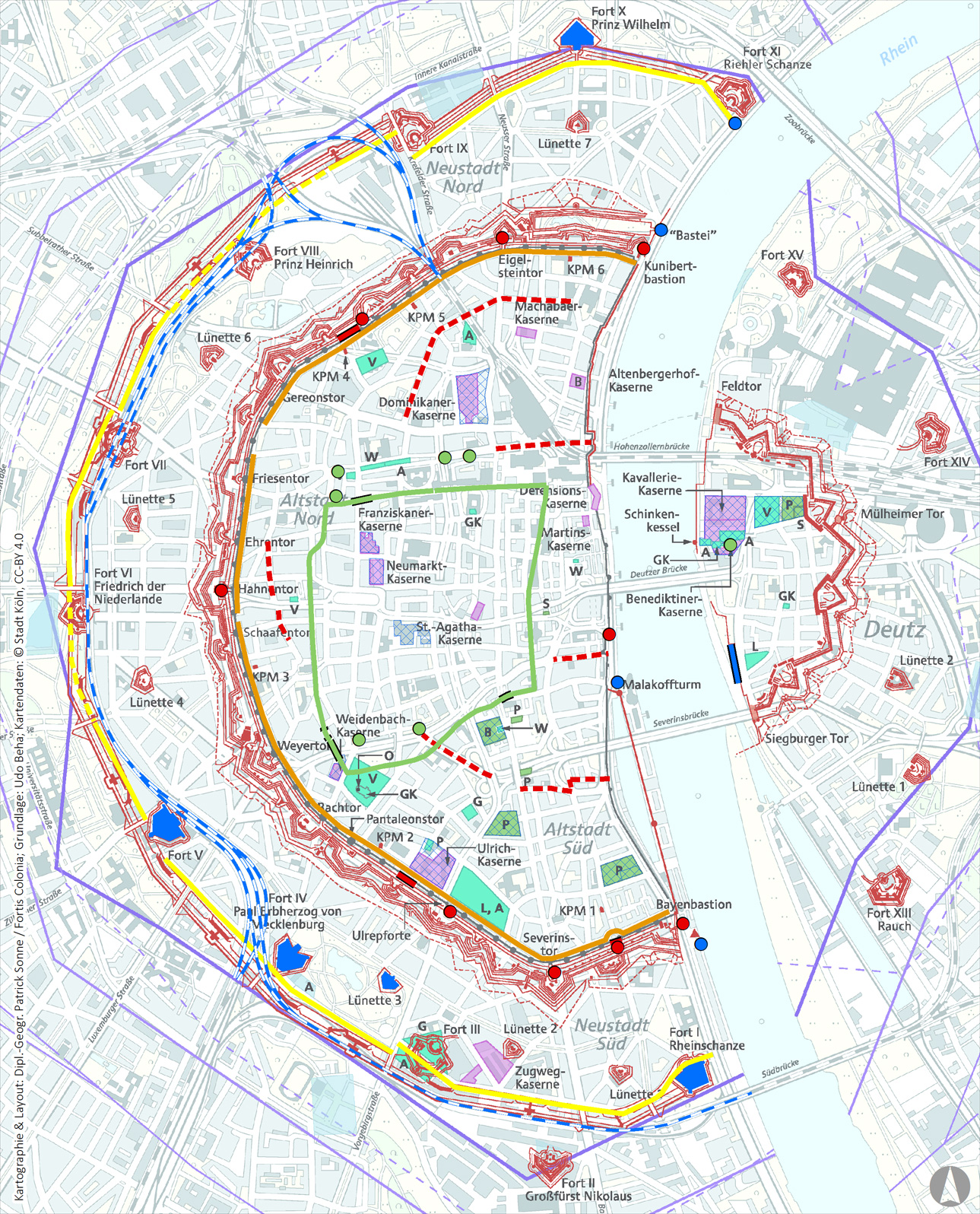 Köln Mittelalterliche Stadterweiterungen