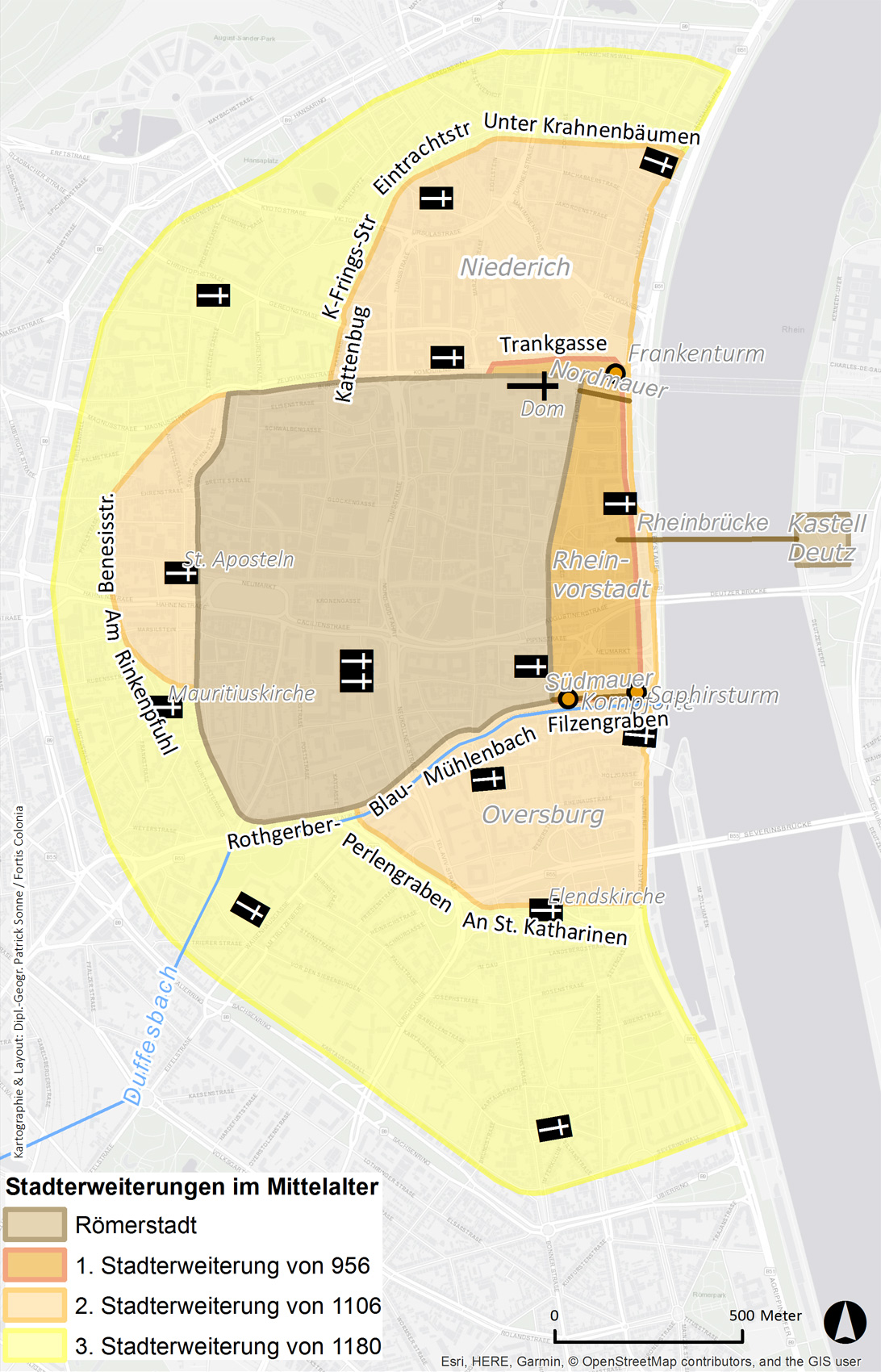 Köln Mittelalterliche Stadterweiterungen